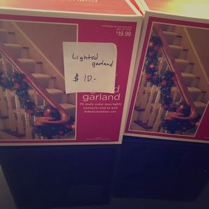 2 multi colored garlands.